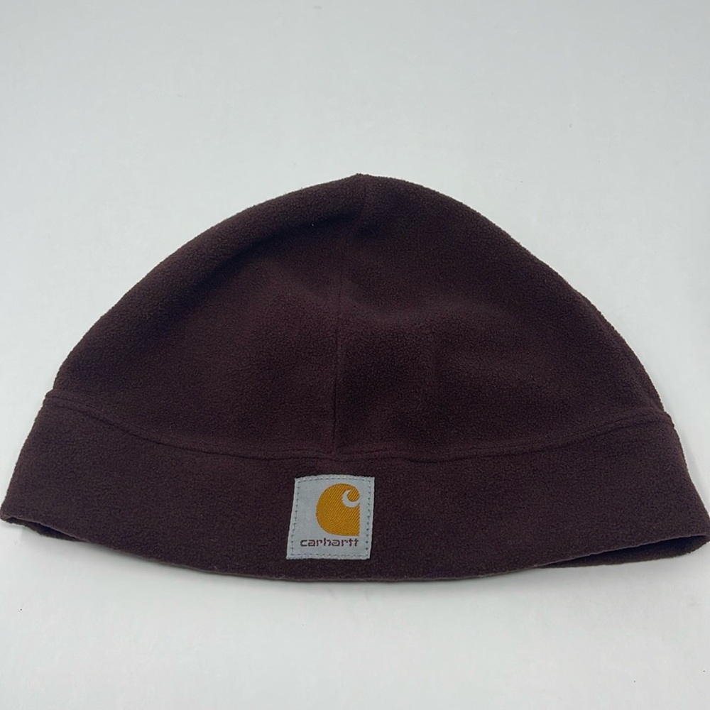 CARHARTT: Unisex Solid Brown Beanie Fleece Hat